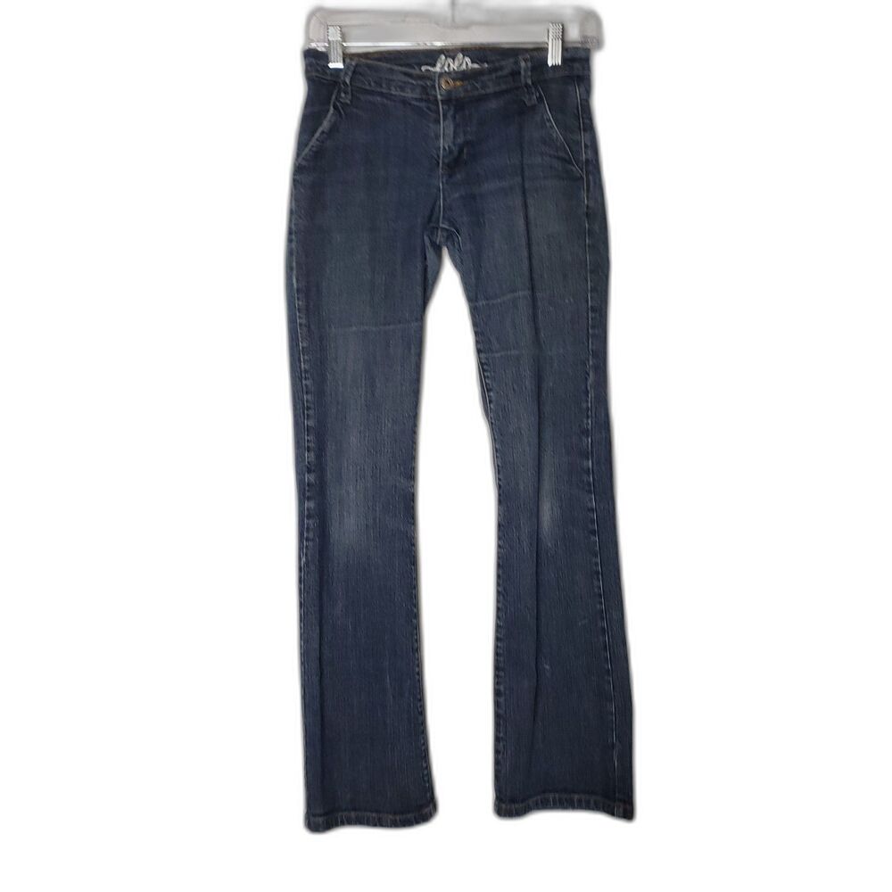 LOLA Distressed Bootcut Denim Jeans Juniors Size 7